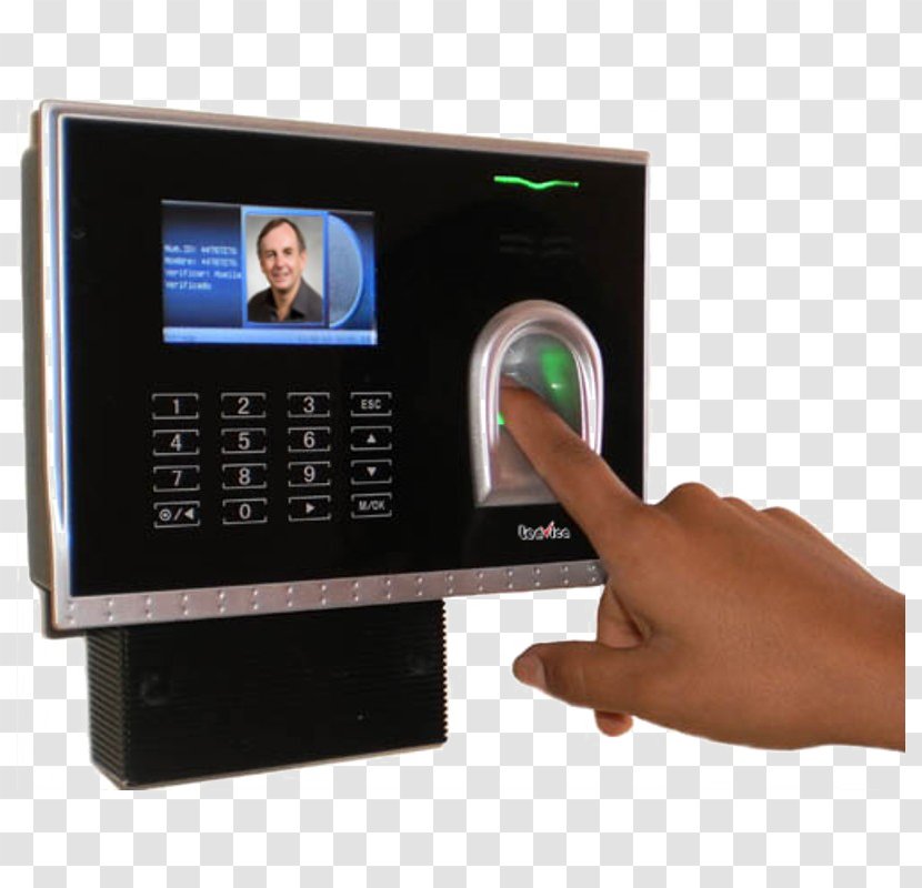 Access Control Biometrics Time And Attendance System Closed-circuit Television - Biometric Device - Technology Transparent PNG