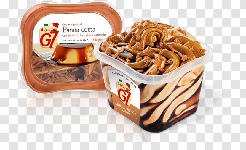 Plombières Ice Cream Panna Cotta Gelato - Dessert Transparent PNG