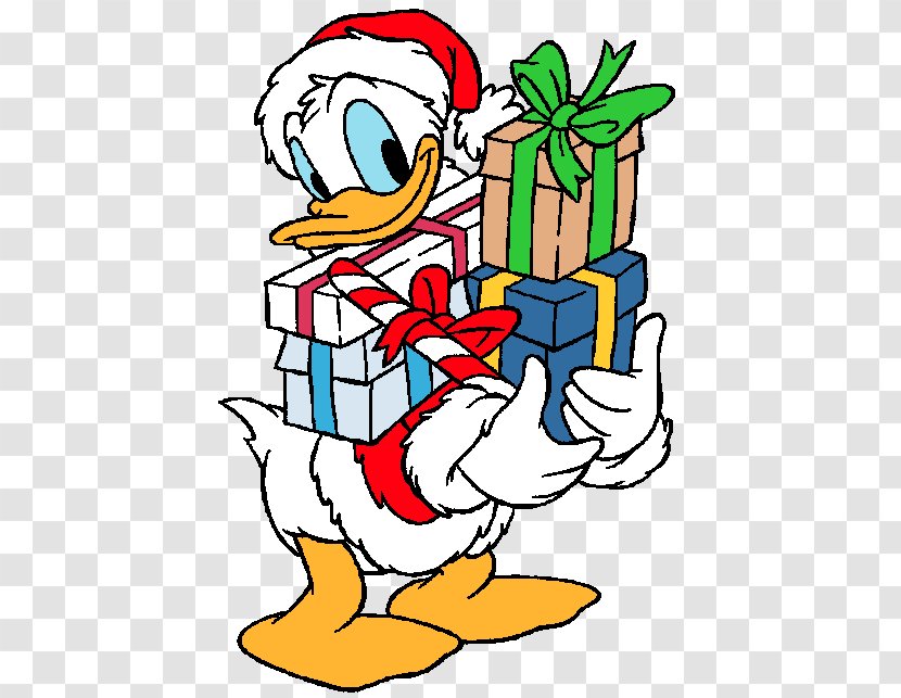 Donald Duck Mickey Mouse Goofy Daisy Christmas Day - Cartoon Transparent PNG
