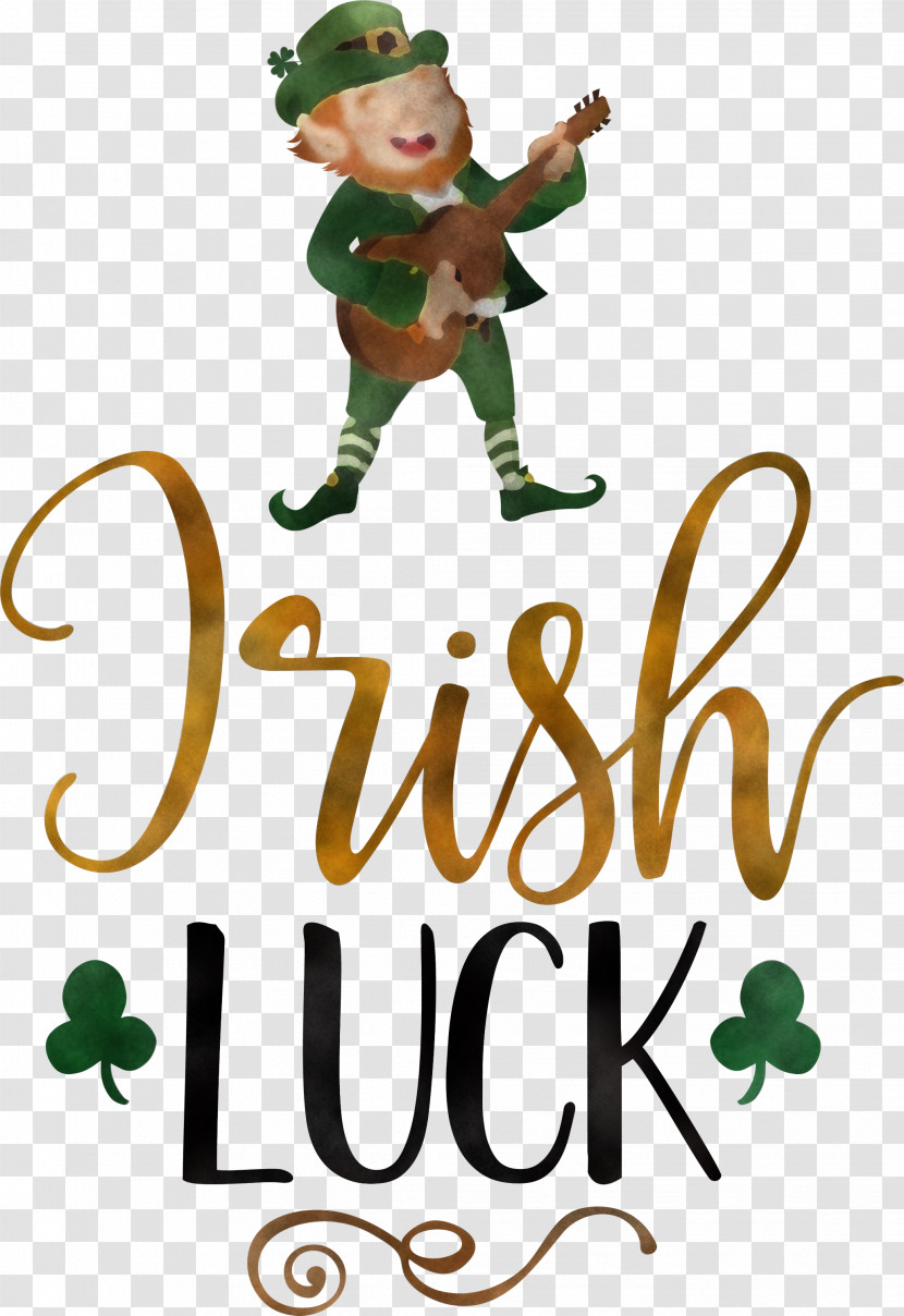 Irish Luck Saint Patrick Patricks Day Transparent PNG