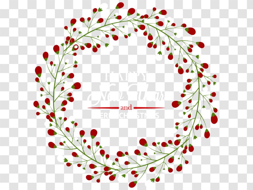 Santa Claus Wreath Christmas Day Decoration Garland - Petal Transparent PNG