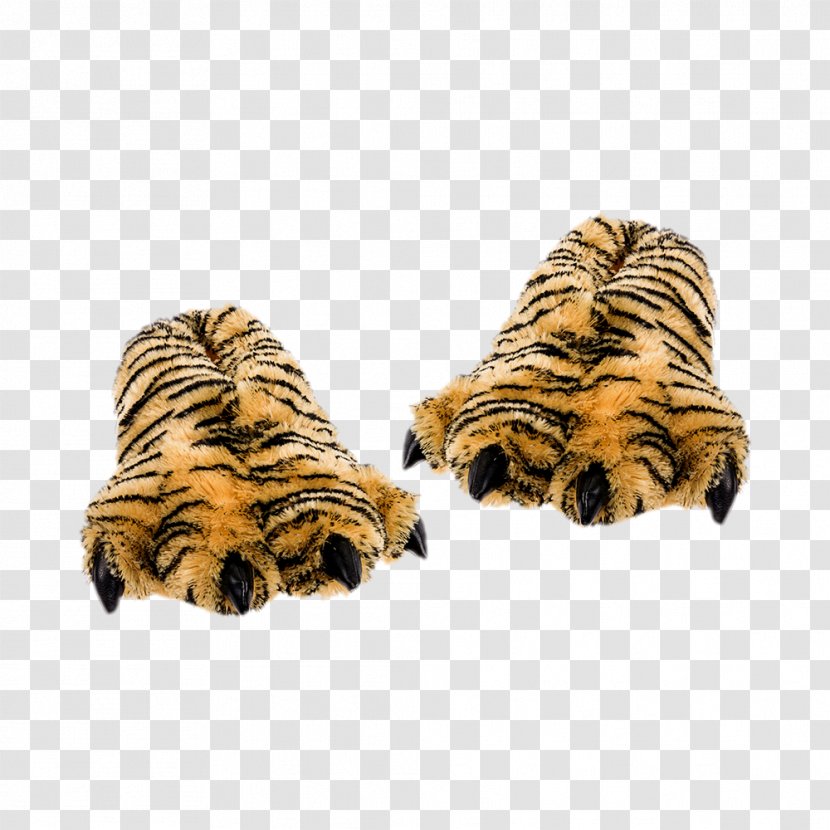 Slipper Stuffed Animals & Cuddly Toys Bear Plush Paw - Tiger - Print Transparent PNG