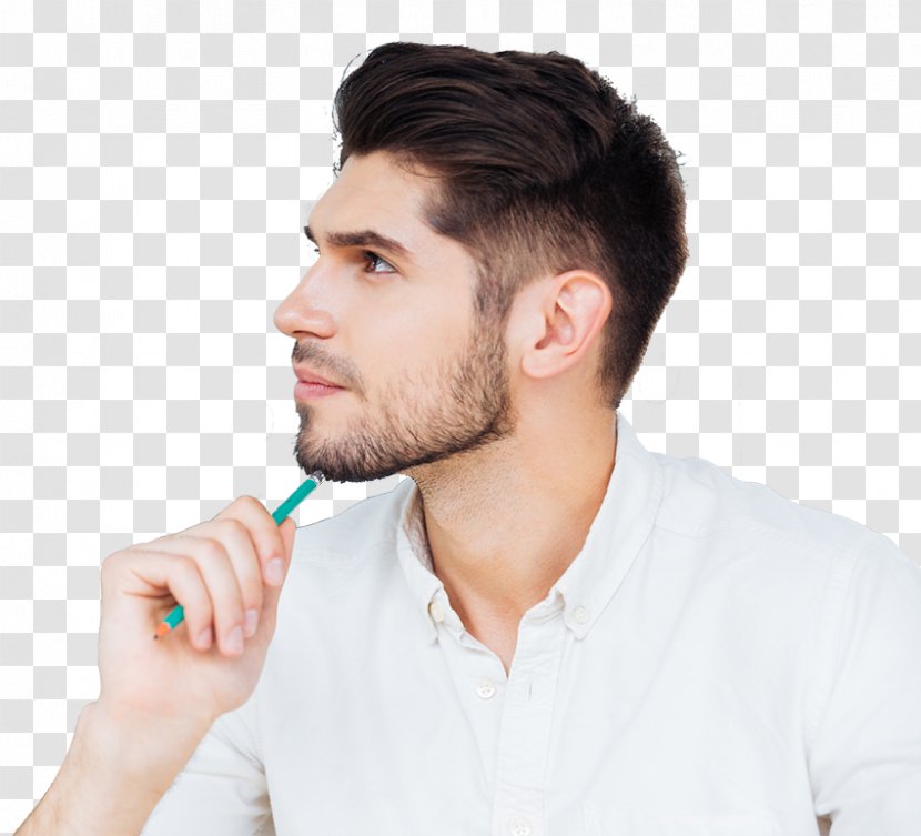 Royalty-free Stock Photography Nail Biting - Habit - Thinking Man Transparent PNG