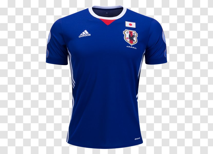 Japan National Football Team T-shirt Jersey Adidas FIFA World Cup - Electric Blue - Russia Transparent PNG