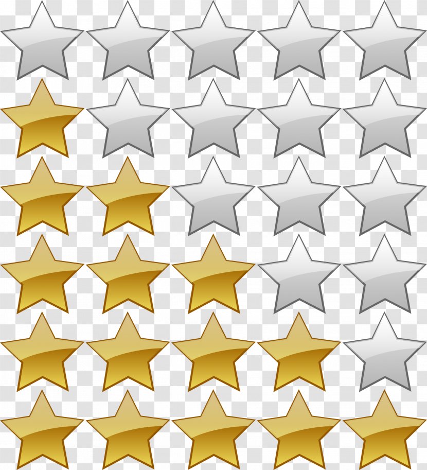 Star Clip Art - Triangle - Five Cliparts Transparent PNG