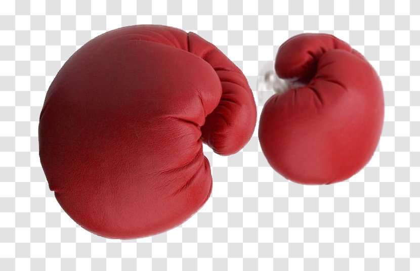 Boxing Glove Knockout - Big Red Gloves Transparent PNG