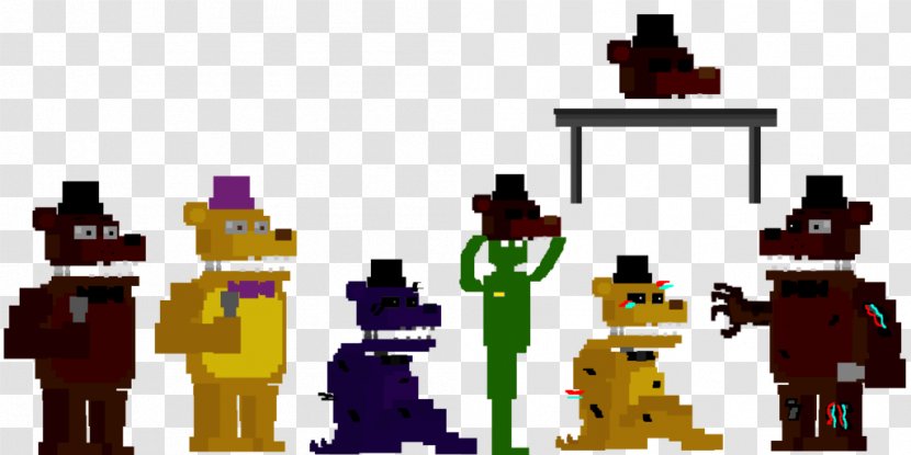 Five Nights At Freddy's 4 2 Minecraft Chuck E. Cheese's Fredbear's Family Diner - Pixel Art Transparent PNG