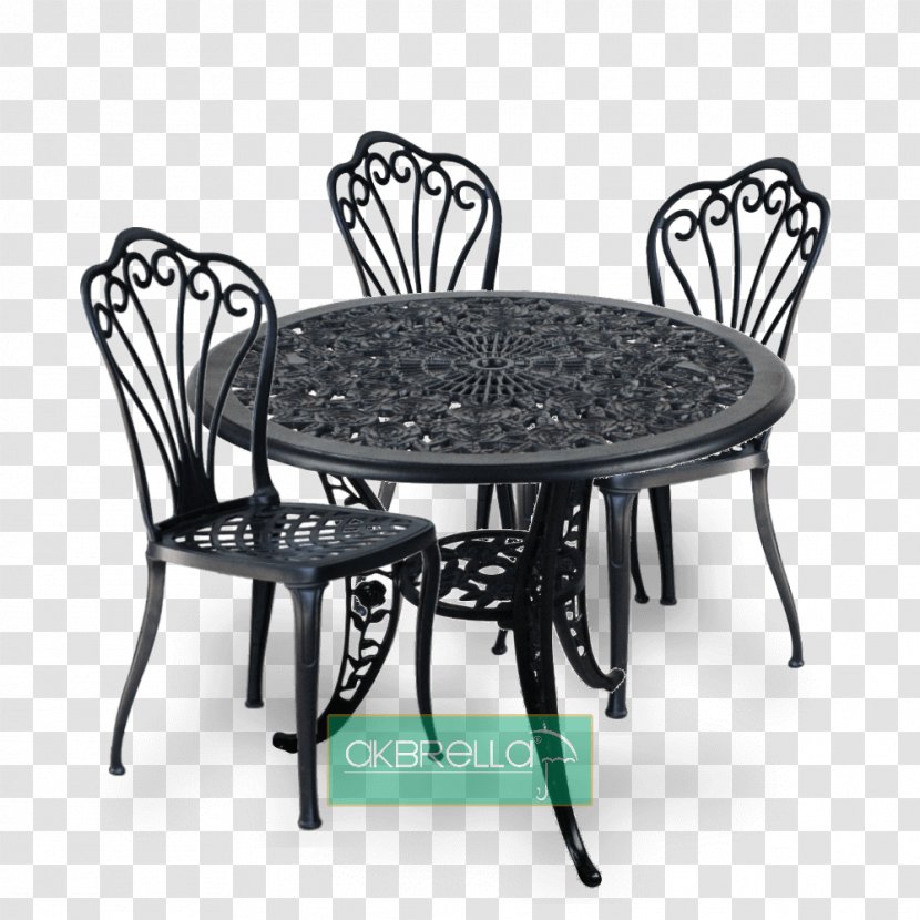 Table Chair Cast Iron Wrought - Color - Tavus Kuşu Transparent PNG
