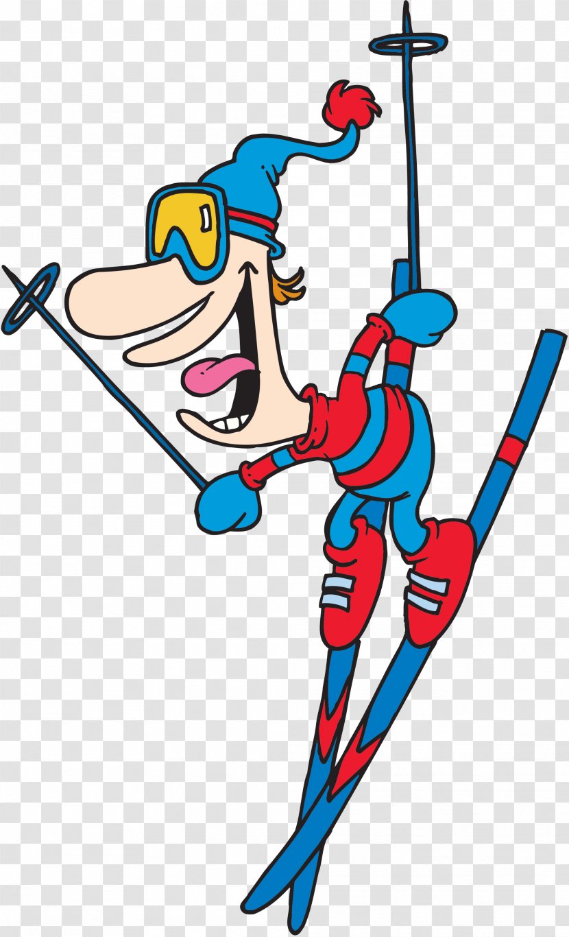 Alpine Skiing Cartoon Clip Art - Area - Ski Clipart Transparent PNG