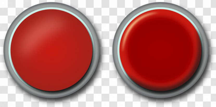 Button Clip Art - Red - Buttons Transparent PNG