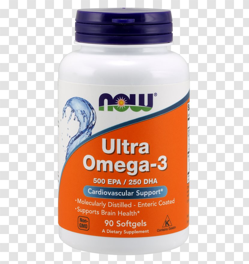 Dietary Supplement Acid Gras Omega-3 NOW Bromelain 500 Mg Glucosamine Foods Ultra EPA/250 DHA - Omega3 - Fish Oil Capsules Transparent PNG