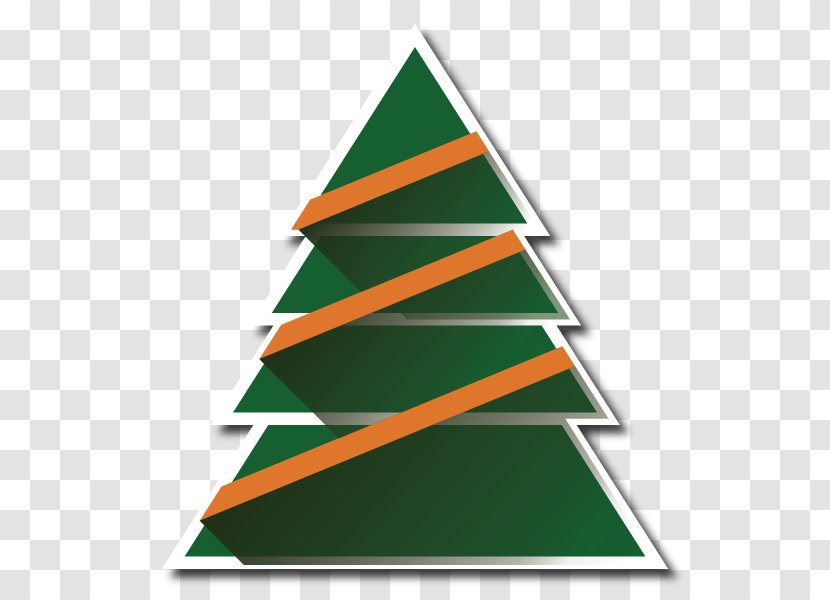 Christmas Tree Triangle Transparent PNG