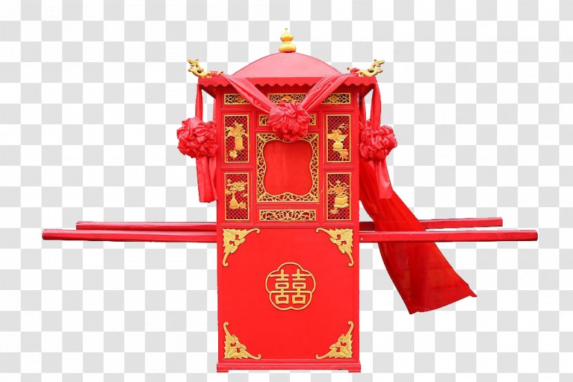 China Litter U559cu8f4e Tradition Chinese Marriage - Big Red Sedan Chair Transparent PNG