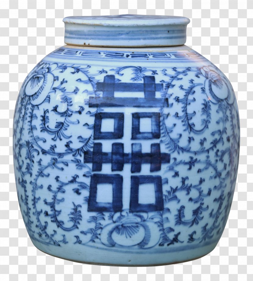 Blue And White Pottery Ceramic Cobalt Glass - Porcelain Transparent PNG