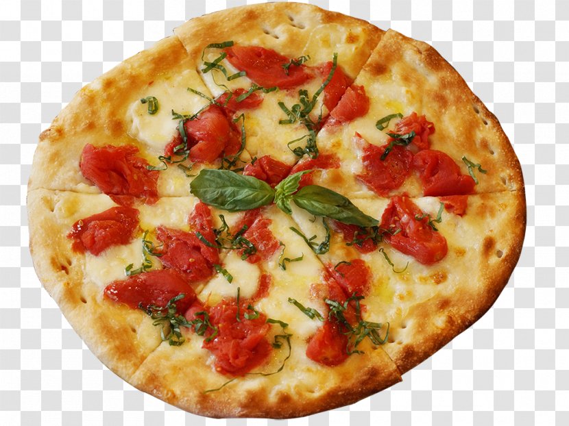 California-style Pizza Sicilian Focaccia Quiche - American Food - Half Transparent PNG