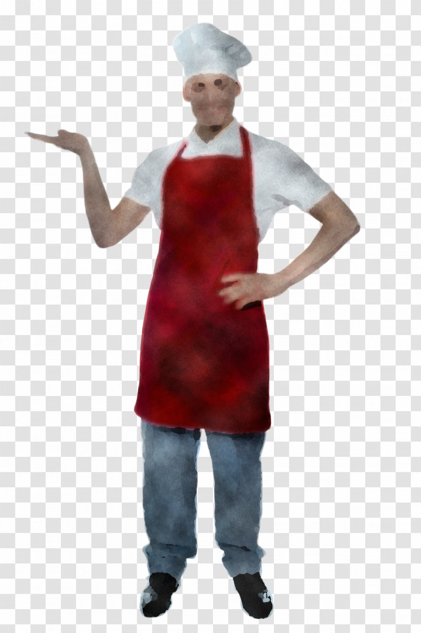 Clothing Cook Standing Costume Apron - Uniform - Gesture Chefs Transparent PNG