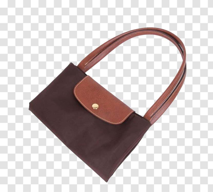 Handbag Longchamp Nylon Pliage Leather - Shoulder Bag - Ms. Transparent PNG
