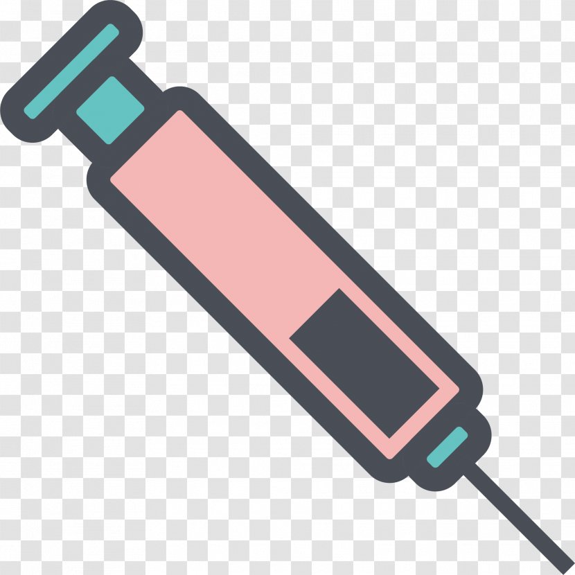 Syringe Euclidean Vector Medicine - Electronics Accessory - Device Transparent PNG