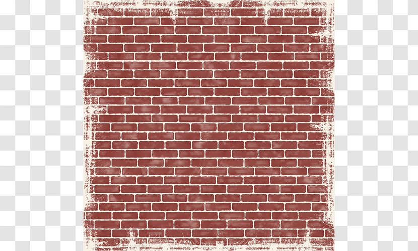 Paper Stone Wall Brick Wallpaper - Textile - Red Transparent PNG
