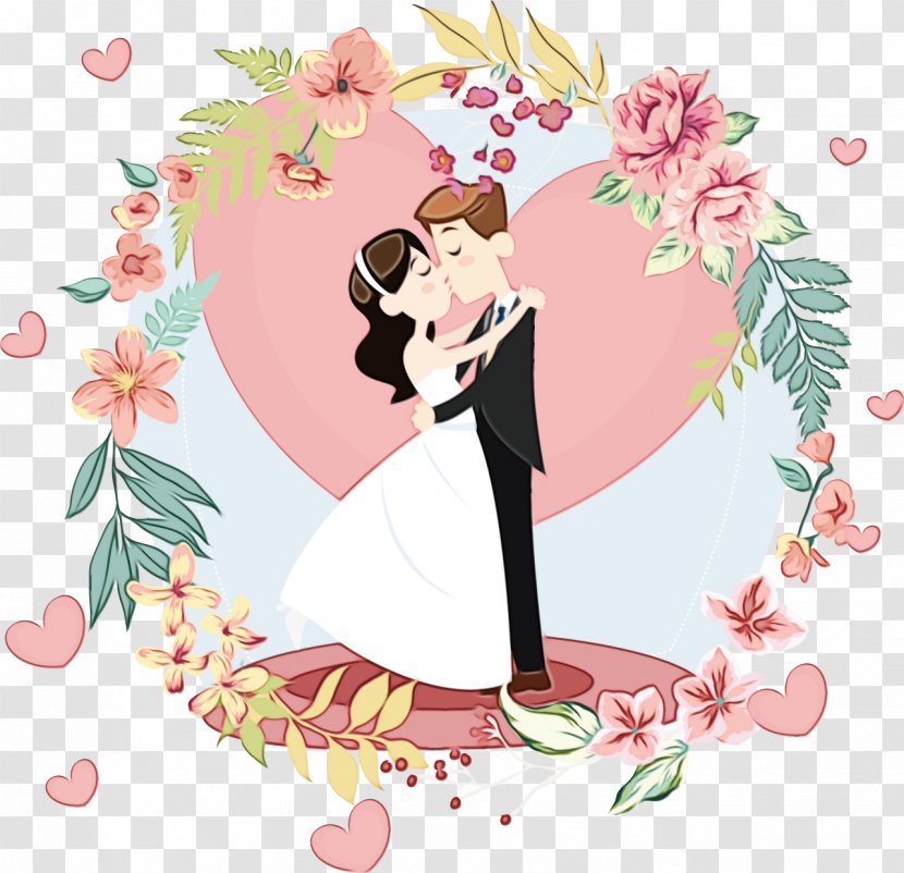 Wedding Invitation Heart Bridegroom Marriage - Valentines Day Transparent PNG