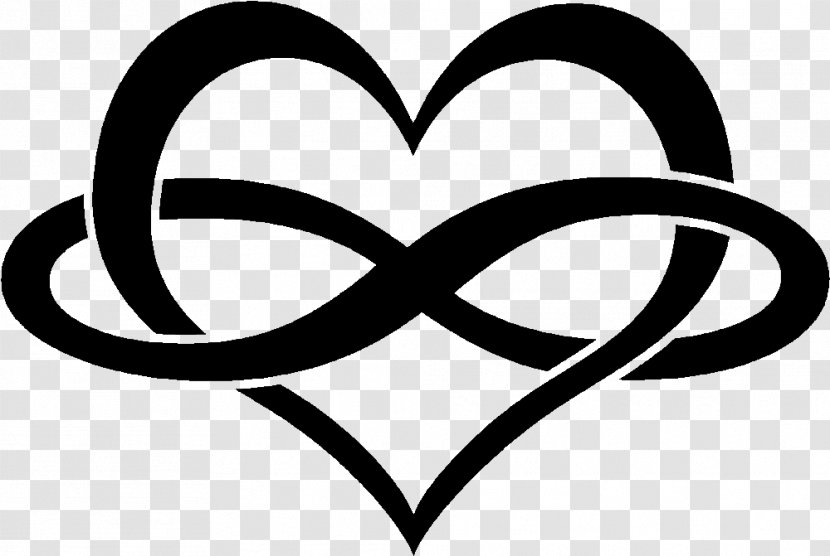Black-and-white Line Art Clip Symbol - Heart - Logo Love Transparent PNG