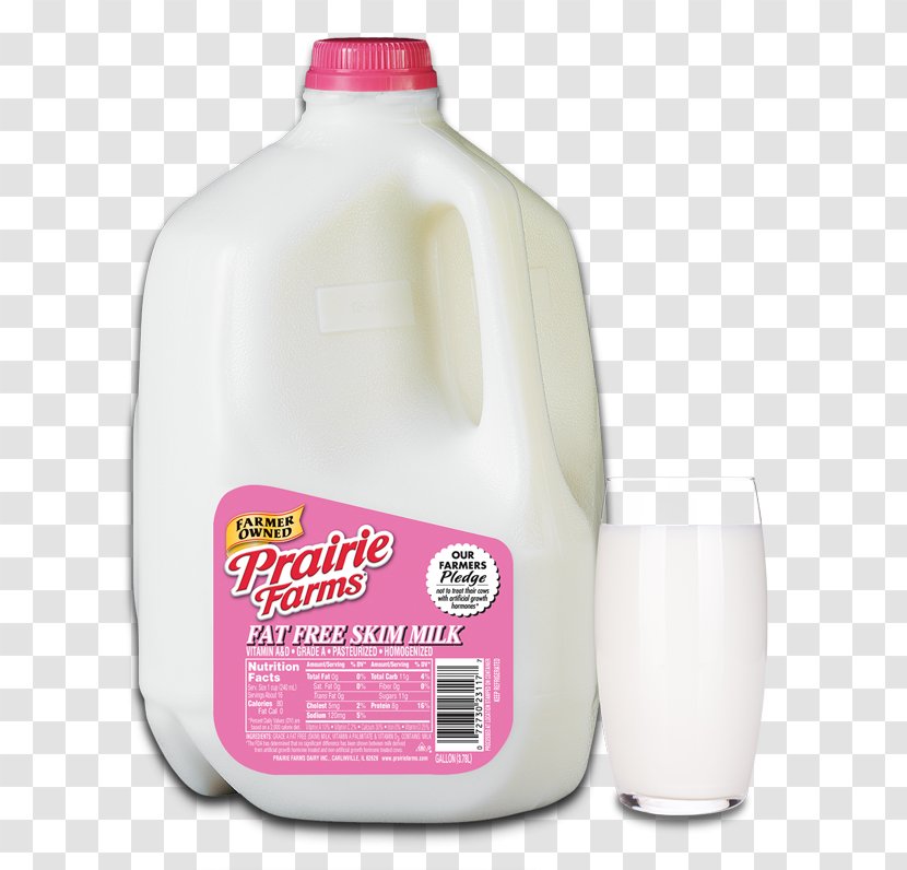 Raw Milk Food Prairie Farms Dairy 1% - Glass Bottle Transparent PNG