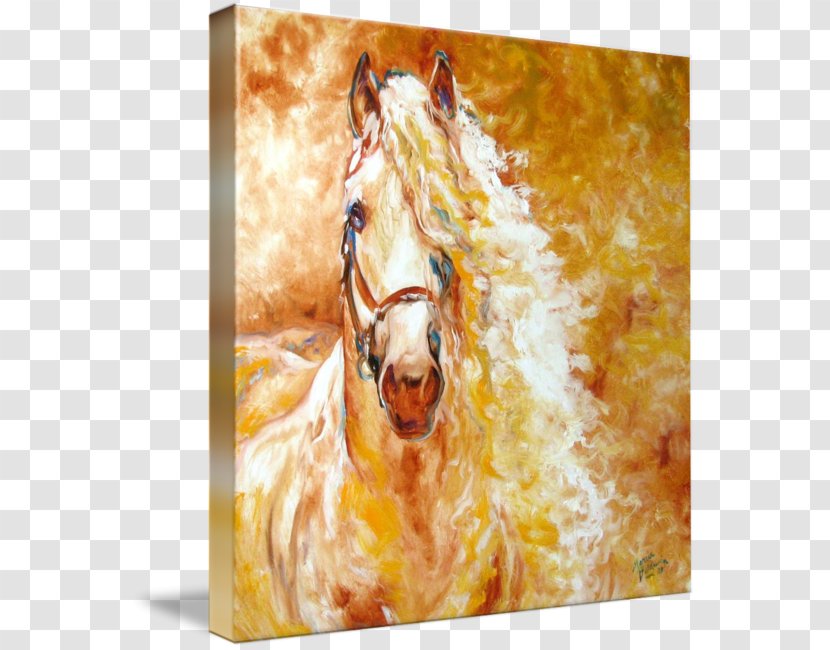 Watercolor Painting Horse Art Canvas Print Transparent PNG