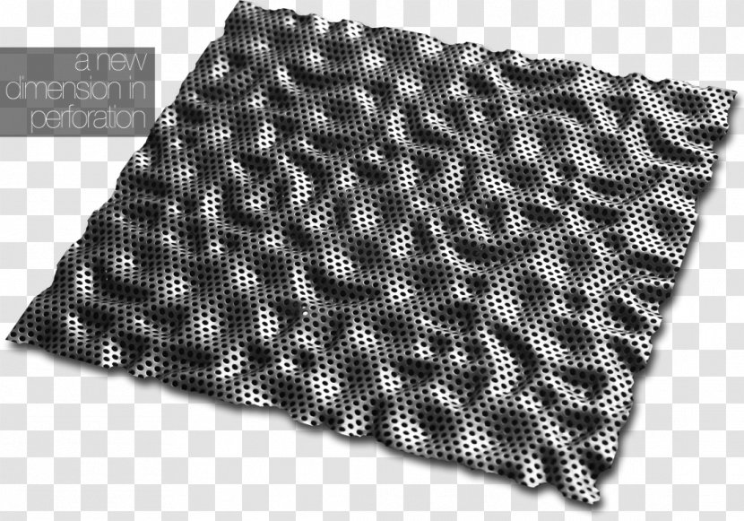 Perforated Metal Sheet Perforation Pattern - Manufacturing Transparent PNG