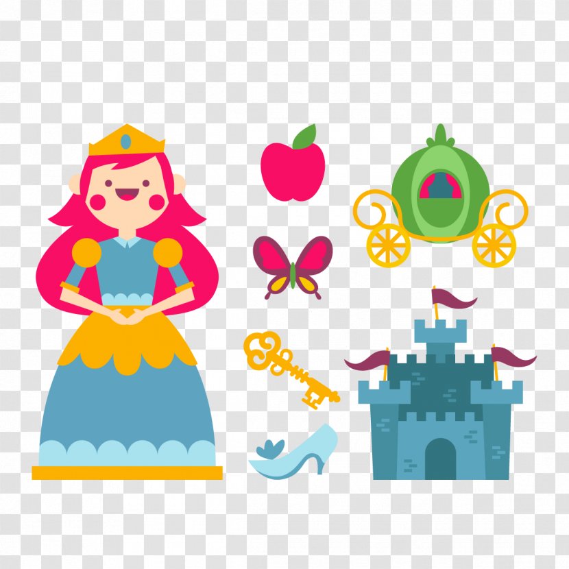 Cinderella Prince Charming Party - Yellow - Vector Transparent PNG