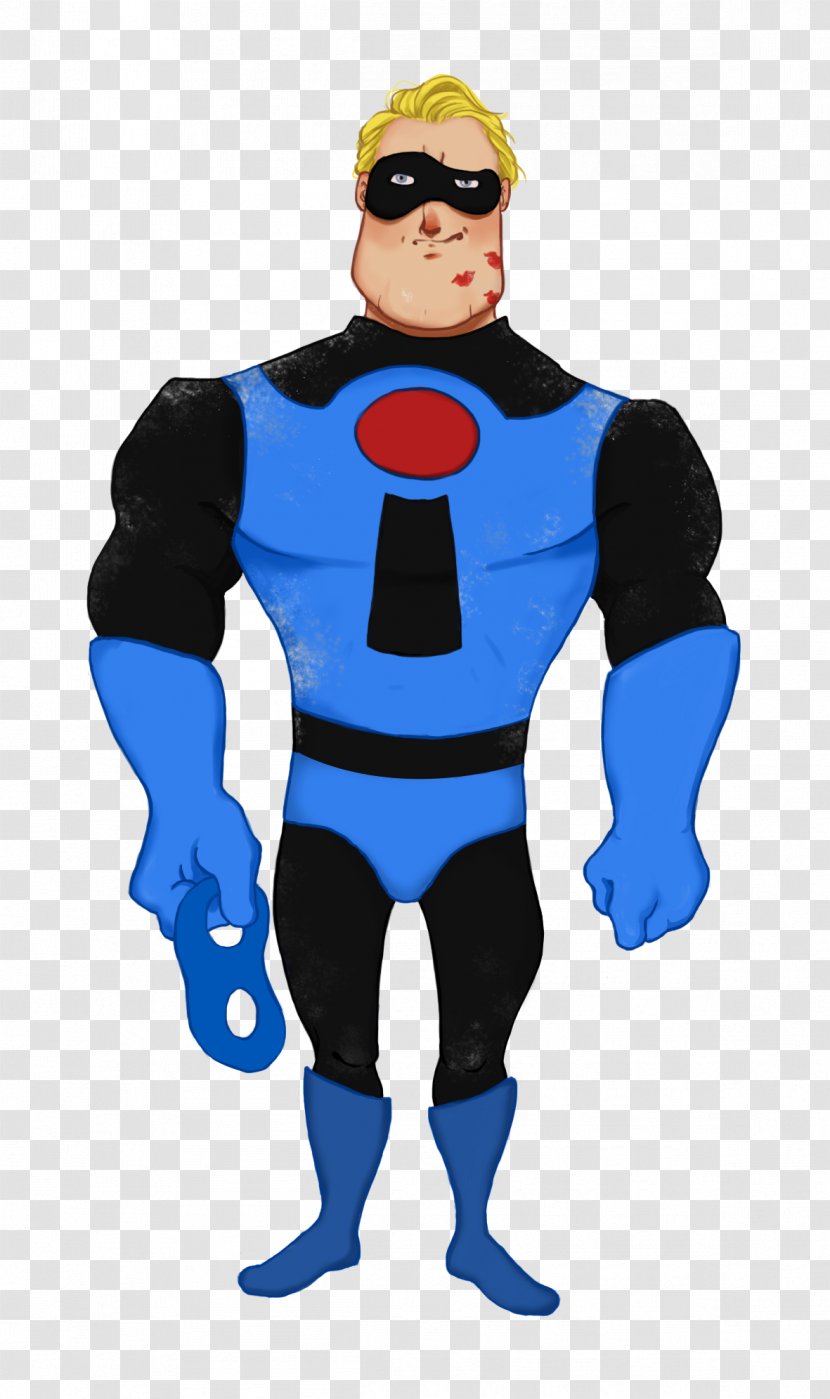 Superhero Wetsuit Cartoon Electric Blue - Personal Protective Equipment - The Increibles Transparent PNG