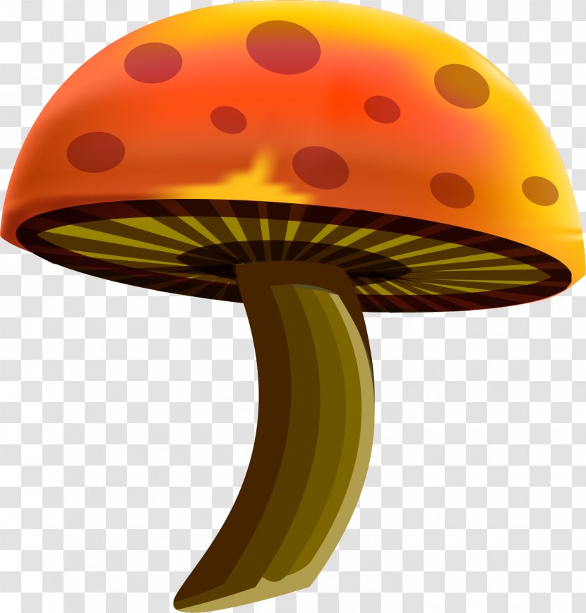 Cartoon Drawing Mushroom - Yellow Transparent PNG