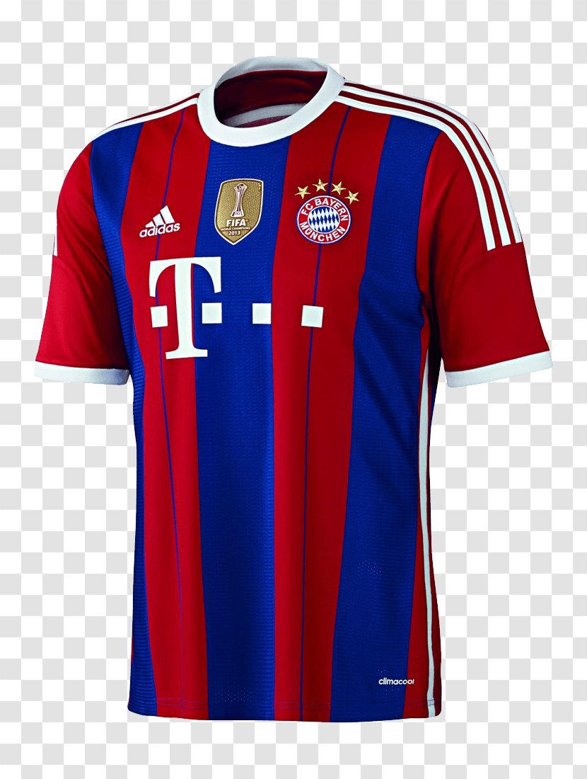 FC Bayern Munich T-shirt Home Adidas Jersey - Sleeve Transparent PNG