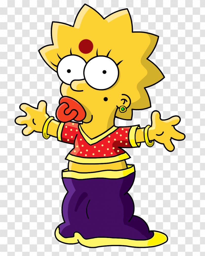 Maggie Simpson Homer Bart Marge Lisa - Rainier Wolfcastle Transparent PNG