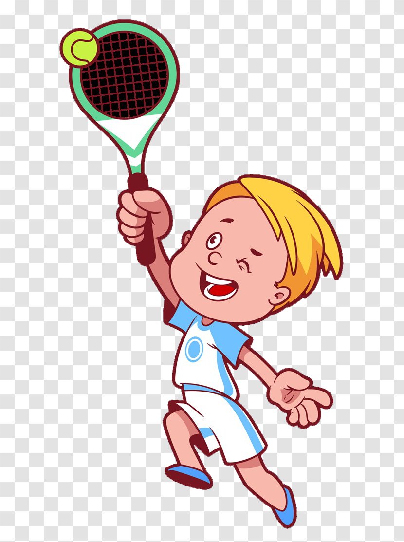 Play Tennis Cartoon Clip Art - Silhouette - Boy Playing Transparent PNG