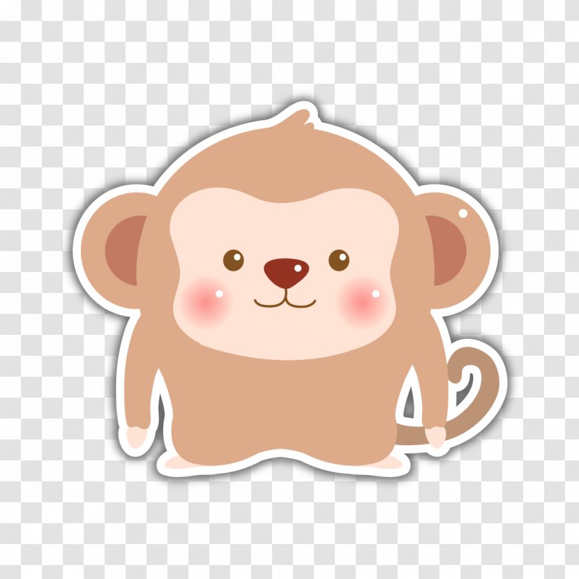 Monkey Download - Cartoon - Cute Little Transparent PNG