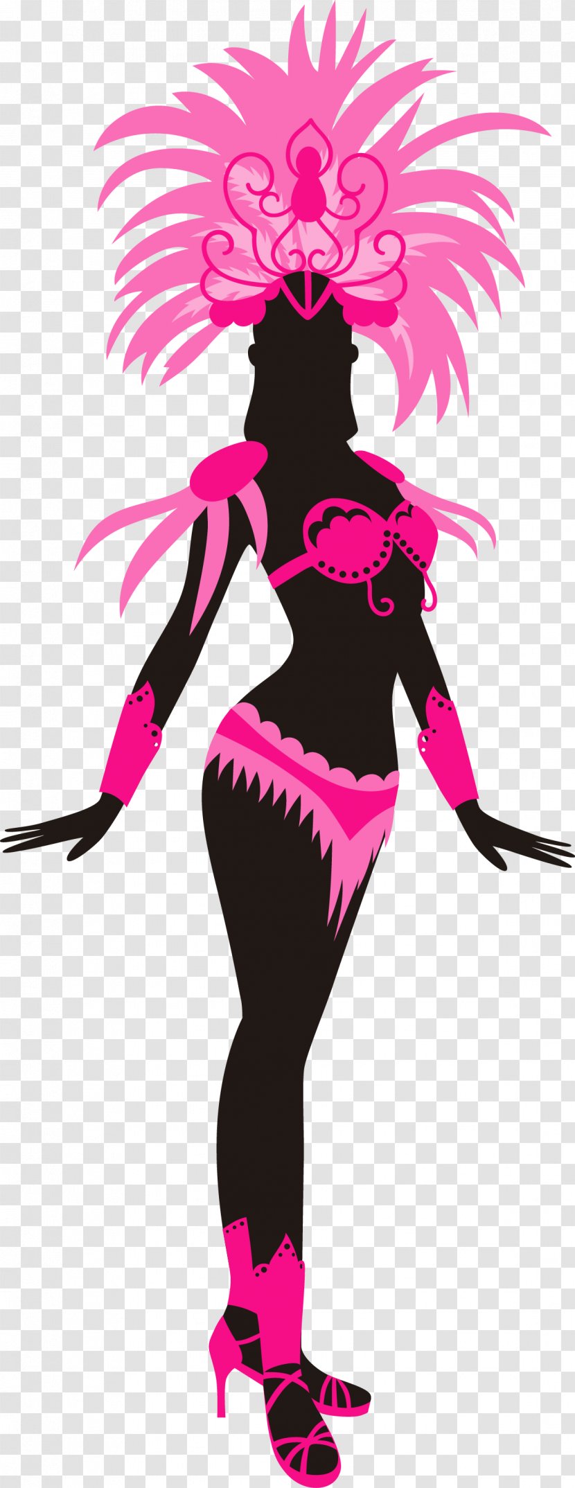 Carnival In Rio De Janeiro Brazilian Costume Silhouettes - Dance - Brazil Olympics Dancer Transparent PNG