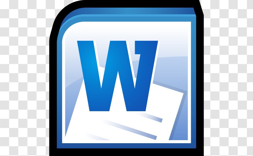Microsoft Word Office - Blue - Icon 2010 Icons SoftIconsm Transparent PNG