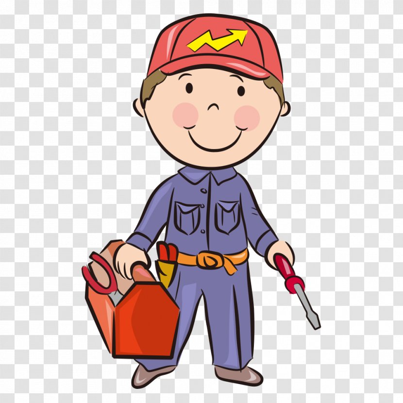 Profession Job Career Clip Art - Watercolor - Cartoon Boy Transparent PNG