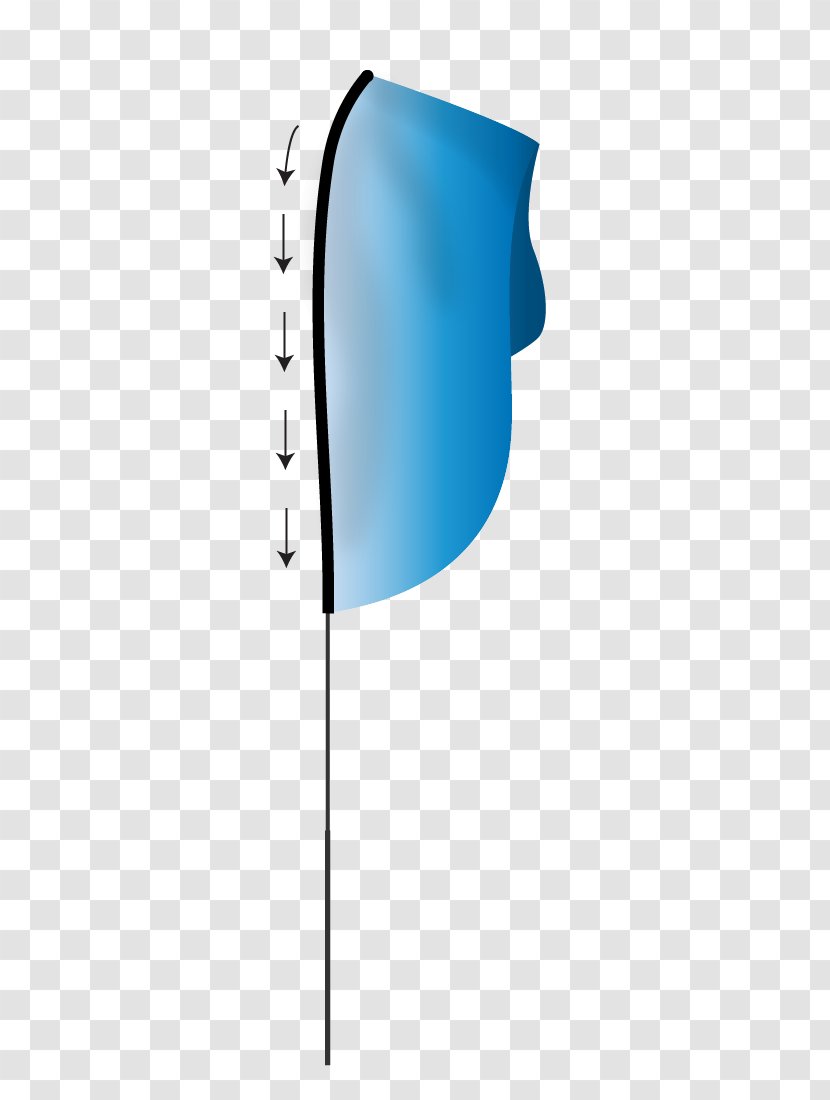 Line Angle - Blue - Flag Pull Element Transparent PNG