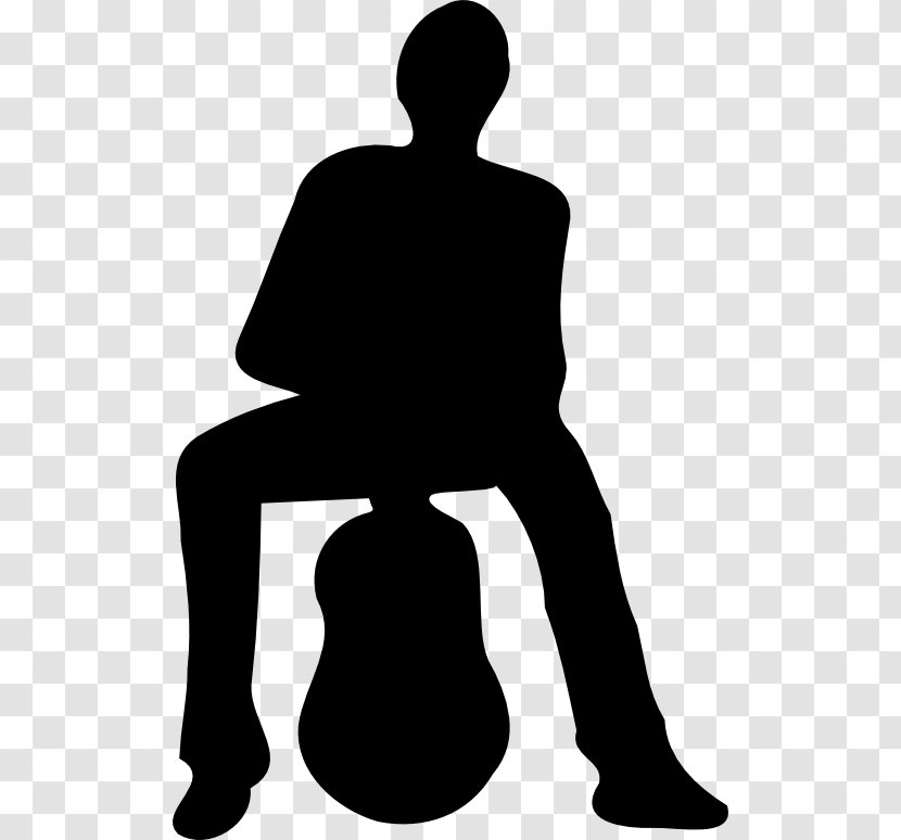 Silhouette Guitarist Clip Art - Flower Transparent PNG