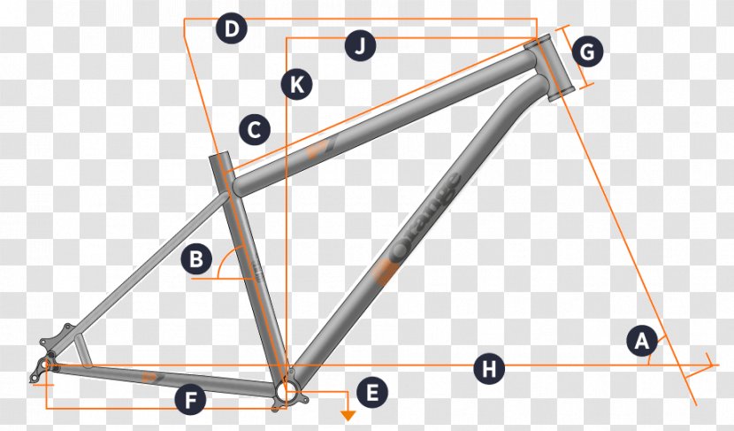 Bicycle Frames Orange Mountain Bikes 29er - Area - Polygon Transparent PNG