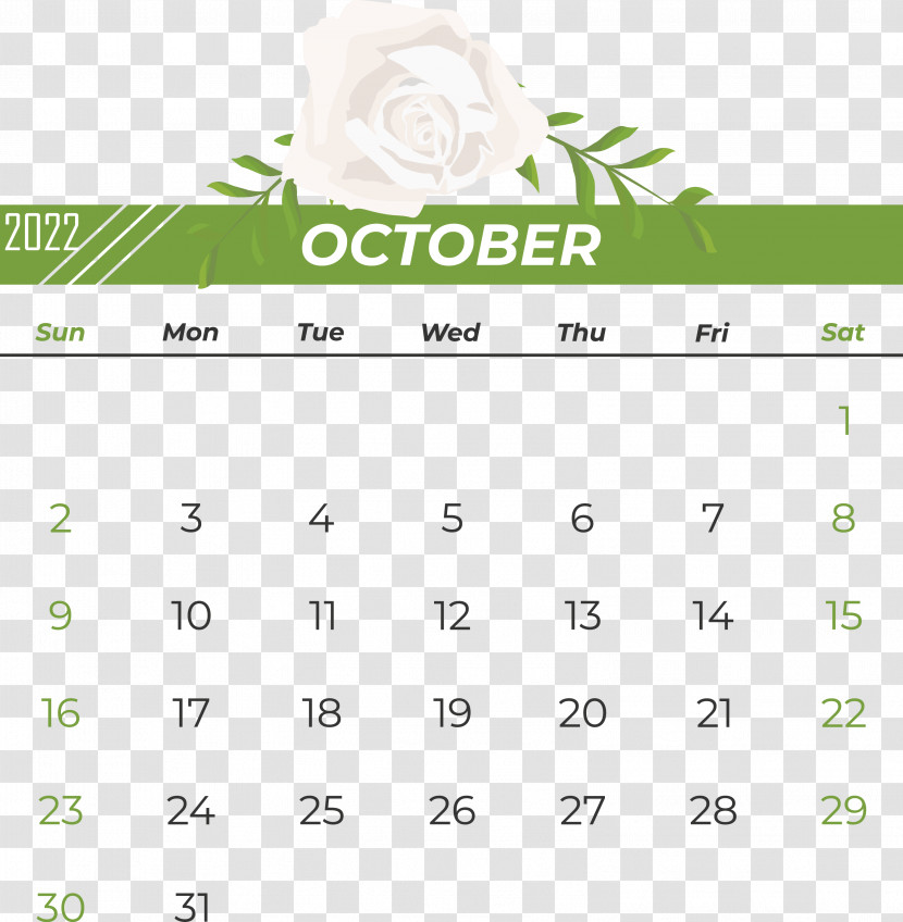 Logo Font Number Calendar Green Transparent PNG