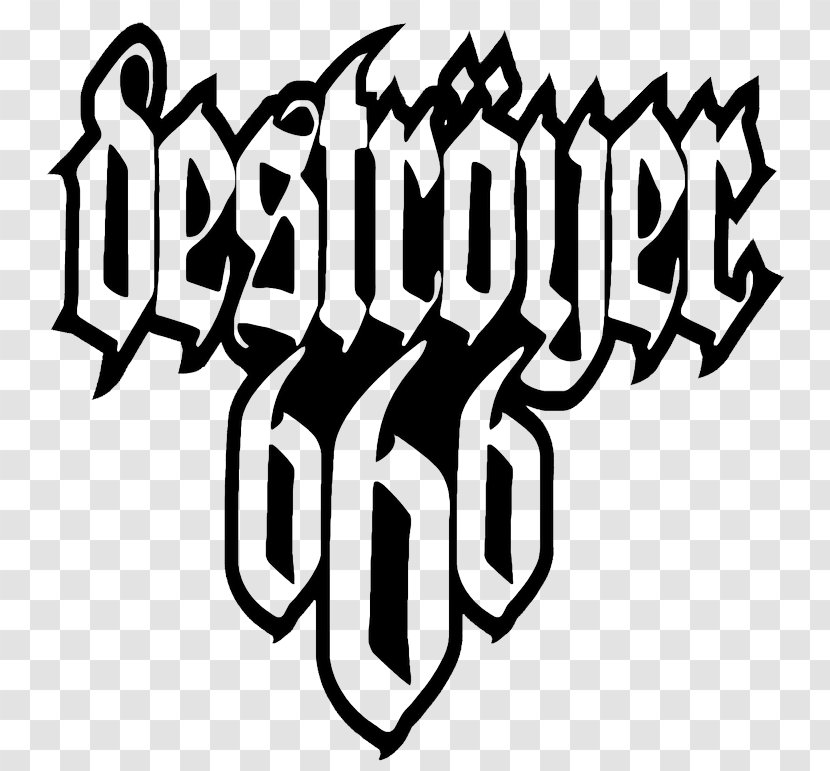 Logo Deströyer 666 Thrash Metal Blackened Death Black - Musical Ensemble - Whitechapel Transparent PNG