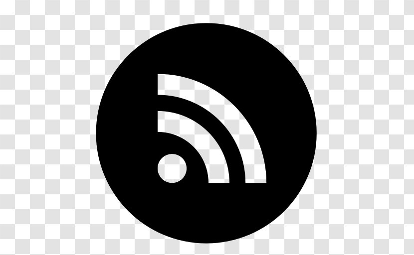 RSS Web Feed Logo Social Media - Text Transparent PNG