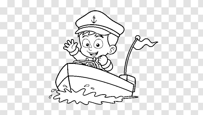 Coloring Pages Book Drawing Boat Ship - Heart Transparent PNG