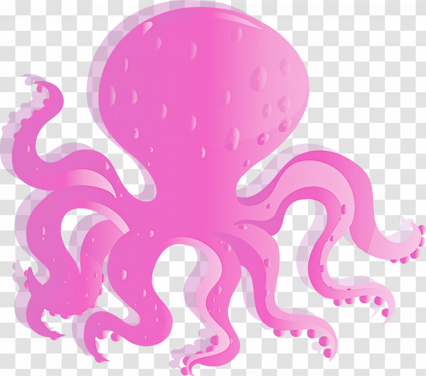 Octopus Giant Pacific Octopus Pink Octopus Material Property Transparent PNG
