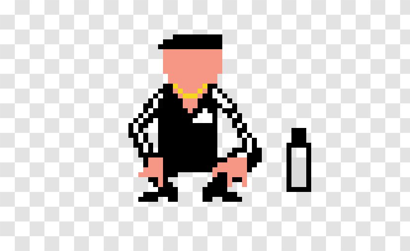 Gopnik Pixel Art Squatting Position 8-bit Clip - Squat Transparent PNG