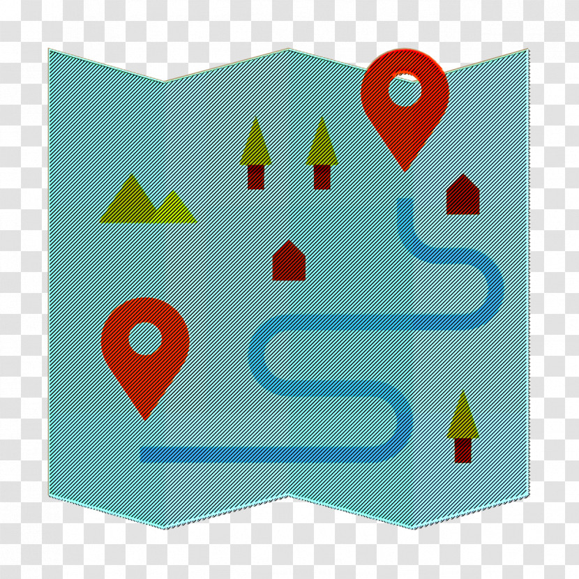 Travel Icon Map Icon Track Icon Transparent PNG