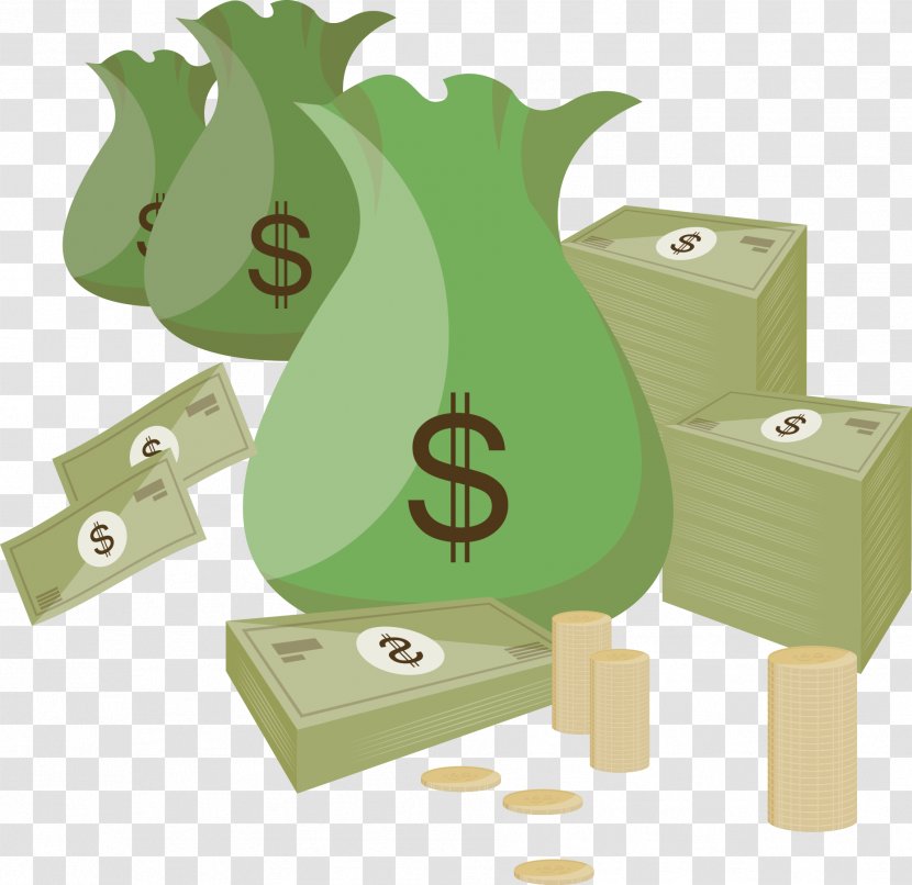 Banknote Money Currency - Saving - Vector Green Purse With Banknotes Transparent PNG