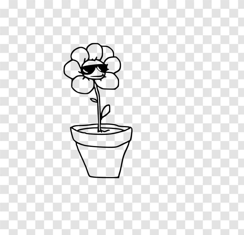 Flowerpot Houseplant Crock Clip Art - Drawing - Flower Transparent PNG